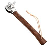 Martillo de puño de acero inoxidable, pequeño martillo con mango de madera, herramienta de mano para jardinería, hogar, coche, acampada al aire libre (cabeza de pulgar), de garra, martil