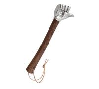 Martillo de puño de acero inoxidable resistente, mango ergonómico de madera para campamentos, aplicaciones domésticas, herramienta de camping de alta resistencia