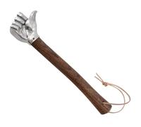 Martillo de puño Martillo pequeño de acero inoxidable con mango de madera Herramienta de mano para jardinería, hogar, automóvil, camping al aire libre (cabeza del pulgar), puño