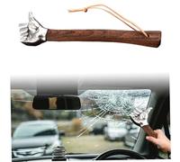 Martillo de puño, martillo pequeño de acero inoxidable con mango de madera, herramienta manual para jardinería, camping, reparaciones del hogar y mantenimiento del coche (cabeza de pulgar)