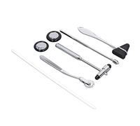 Martillo de Reflejos Neurológicos Juego de Martillos Neurológicos Médicos de 5 Piezas Martillo de Reflejos Portátil Multifuncional de Acero Inoxidable para el Examen del Sistema