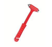 Martillo de seguridad multifuncional 2 en 1, 1 pieza, rompeventanas, martillo de seguridad sólido, herramienta de escape de emergencia