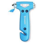 Martillo de seguridad para automóvil, rompevalunas automotriz y cortador de cinturón de seguridad para mujeres, kit de emergencia en carretera, herramientas de escape 3 en 1, esencial para viajes por