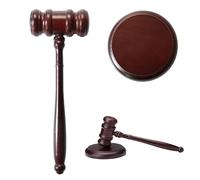 Martillo de Subasta de Madera, Mazo Juez, Martillo de Juez de Madera, Juego de martillo de Juez, Es Una Herramienta Práctica para Abogados, Jueces y Subastadores