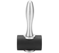 Martillo de tallado de cuero en forma de T, maza de artesanía de nailon con mango de aluminio, herramienta manual ergonómica para estampado y perforación de cuero y proyectos de