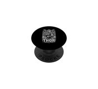 Martillo de Thor del Dios Vikingo del Trueno Norse Lightning Power PopSockets PopGrip Adhesivo