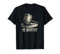 Martillo de Thor Mjölnir Be Worthy Mitología nórdica Camiseta
