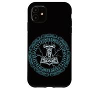 Martillo de Thor Mjolnir Asgard Runas vikingas Carcasa para iPhone 11