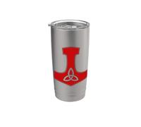 MARTILLO DE THOR MJOLNIR NORSE VIKINGO SÍMBOLO TREFOIL KNOT Vaso térmico de acero inoxidable de doble pared