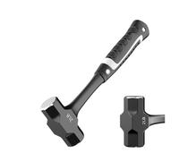 Martillo De Trineo Z50 2LB-3LB, Martillo De Ingeniería De Construcción De Edificios, Martillo De Perforación De Ladrillos De Acero Forjado De Una Pieza De Alta Resistencia(2LB Hammer)