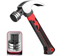 Martillo de Uña Curva para acero Alto Carbono Mango Ergonómico para herramienta Carpintería Extracción Clavos para construcción 18cm(claw hammers AB)