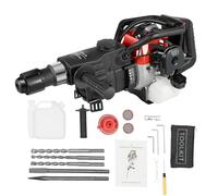 Martillo Demolador de Gasolina 30J 33CC 3 Brocas 2 Cinceles 2 Tiempos Perforador Potente