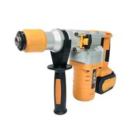 Martillo demoledor Martillo neumático inalámbrico de alta potencia, sin escobillas, litio, for trabajo pesado, 26 mm, martillo demolición eléctrico recargable