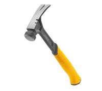 Dewalt Martillo de cara lisa Rip Claw de 454 g, construcción de acero de una pieza y eje de acero grueso tratado térmicamente para una durabilidad completa en el lugar de trabajo