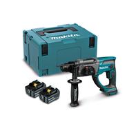 Makita DHR202RTJ Martillo Perforador + 2 Baterías + Maletín + Cargador