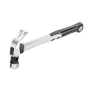 martillo Martillo de acero inoxidable, martillo integrado for carpintería, martillo especial for uñas, herramienta pequeña con mango de fibra, martillo de garra for el hogar(13Oz Round head)