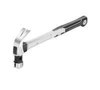 martillo Martillo de acero inoxidable, martillo integrado for carpintería, martillo especial for uñas, herramienta pequeña con mango de fibra, martillo de garra for el hogar(10Oz Round head)