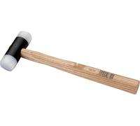 martillo - martillo de poliamida 28 mm, mango de madera, ideal para trabajos de precisión y superficies delicadas, ligero y duradero.