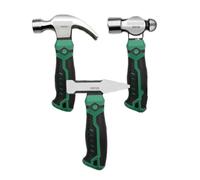 martillo Mi ni martillo multifuncional de acero al carbono, herramienta de trabajo, uso doméstico, martillo de garra, martillo de ajuste antideslizante(Ball Peen Hamme)