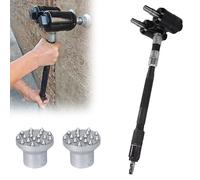 Martillo neumático de escoriado, herramienta de doble cabezal para texturizar piedra y hormigón e 6-8 m²/h, distancia entre cabezales de 4 cm.