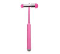 Martillo Neurológico Clínico Multifunción de Metal Rosa para Examen | Cabezal Elástico Bien Equilibrado, Agarre Antideslizante y Mango Ergonómico, Uso en Clínica para Médicos y Enfermeras