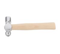 Martillo Pequeño de Cabeza Redonda con Mango de Madera para Reparaciones | Hierro y Metal, Herramienta de Banco para Joyeros y Aficionados, Acabado Pulido, Caja Portátil