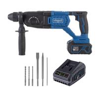 Martillo perforador combinado batería 20V 2.8J Scheppach set l bc-dh290-x