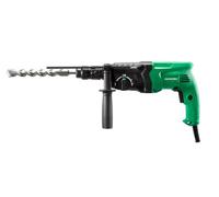 Martillo perforador HIKOKI 730W, 2,7 J (SDS-plus) con portabrocas de sujeción rápida de 13 mm para taladrar hormigón hasta Ø 24 mm DH24PMHWSZ