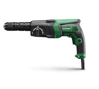 Martillo perforador HIKOKI 830W, 2,9 J (SDS-plus) con portabrocas de sujeción rápida de 13 mm para taladrar hormigón hasta Ø 26 mm DH26PMCWSZ