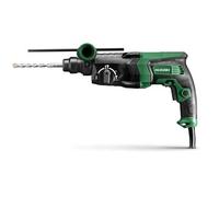 HiKOKI martillo SDS-Plus - 830 W, 2,9 J, 26 mm - 3 modos: taladrar, percutir, cincelar - con tope de profundidad, empuñadura lateral y maletín