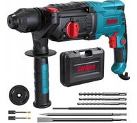 Martillo perforador rotativo 1050W, 3 brocas y 2 cinceles, energía de impacto 3.5J, 0-5100BPM, 0-1050rpm, SDS-Plus