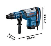 Martillo perforador sds max bosch professional gbh 8-45 dv 1500w 12,5j