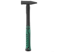 Martillo profesional con cabeza plana y forma de pico de pato, cabeza de martillo forjado con dureza de hasta 50 HRC, mango a prueba de golpes con revestimiento de goma (300 g)