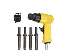 Martillo remachador neumático manual profesional for remaches de medio tubo/remaches fijos, clavos cabeza redonda, M3, M4, M5 y M6 Para muchos medios de comunicación(3 4 5 6mm hollow)