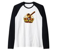 Martillo rompiendo la Justicia de la Corona sobre la tiranía Camiseta Manga Raglan