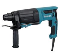 Martillo rotativo Makita HR2670 con cable 800W 1500Rpm 3J sin llave 362 mm...