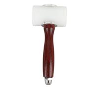 Martillo tallador de piel, cabeza de goma portátil, mango de madera, martillo de piel, multifuncional, de alta eficiencia, ligero para manualidades (forma de T)