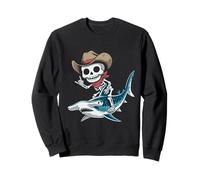 Martillo tiburón Vaquero Esqueleto Halloween Sudadera