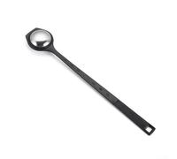 Martillo triturador de hielo de acero inoxidable, herramienta manual de afeitadora de cono de nieve para cócteles, batidos, frappe, barra de cocina, 27 cm, plata