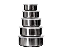Martin Berasategui Set 5 Envases Acero Inoxidable Hermético