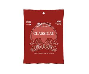 MARTIN Classical, Cuerdas para guitarra clásica, 80/20 Bronce Ball End, Normal 28-43 (M260)