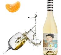 Martín Códax - Vino Blanco Sin Alcohol Marieta Sin | 75 cl | 100% Albariño | Aromas cítricos y florales | Vegano | Ideal para mariscos y cocina asiática | 1 Botella 75cl