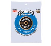 MARTIN Cuerdas para guitarra acústica bajo, Superior Performance Light Bass 45-100, bronce fosforoso 92/8 (MA4800)