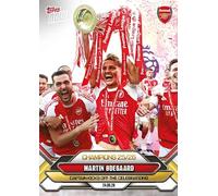 Martin Ødegaard 2026 Topps Now - 003 Arsenal FC | Premier League, edición limitada, celebración del capitán, fecha 24.05.26, tarjeta de coleccionista