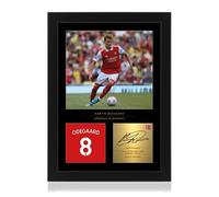 Martin Ødegard Firmado A4 Foto Enmarcada - Firma Digital Reproducida - Regalo para los fans del Arsenal FC