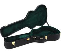 MARTIN Estuche Grand Performance 14 trastes para guitarra, moldeado, rígido, negro, terciopelo verde (12C0061-375)
