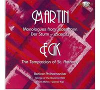 MARTIN/EGK: 6 Monologues from "Jedermann"/The Temptation of St. Anthony [CD de audio] Berliner Philharmoniker, Dietrich Fisher D