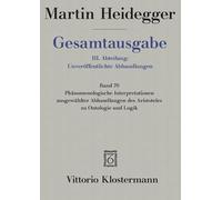 Martin Heidegger, Gesamtausgabe. III. Abteilung: Unveroffentlichte Abhandlungen - Vortrage - Gedachtes: Uber Den Anfang: 70