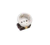 Martin Kaiser 1-Way Inbuilt Device Socket With Earthing Contact Negro - 490/kws [40 Piezas]