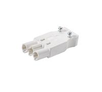 Martin Kaiser AC166 Enchufe macho tripolar 16 Amp 250V Blanco - 1162/ws [5 Piezas]